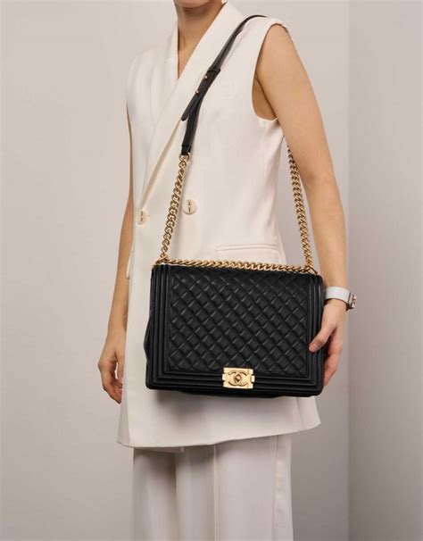 chanel boy large bag|chanel boy bag large cost.